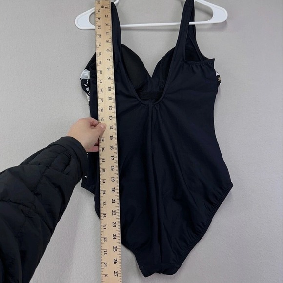 Miraclesuit‎ One Piece Swimsuit Womens 12 Black Sweetheart Neckline Shapewear - Picture 11 of 12